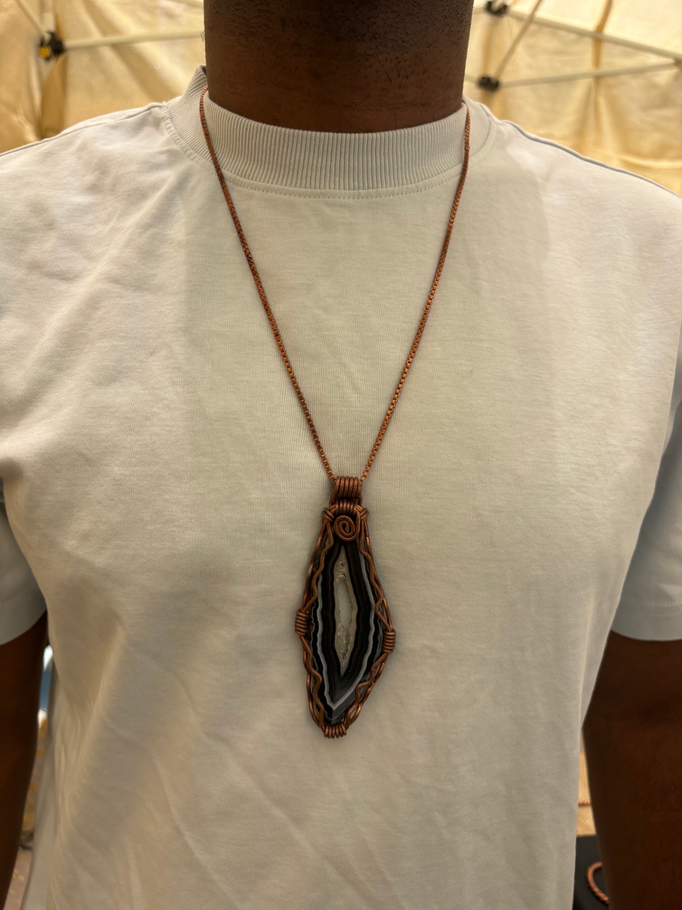 Black Banded Agate with Druzy Quartz — view 4 of 7