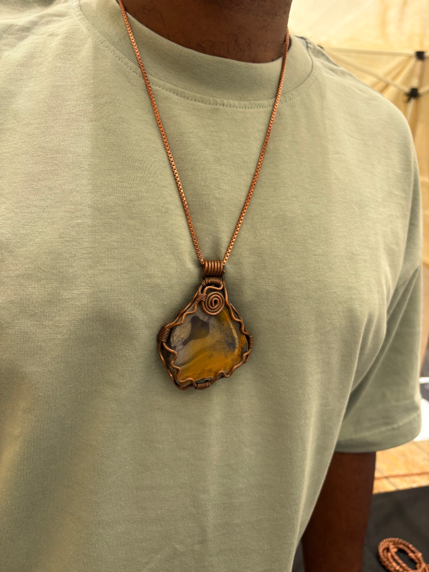 Ocean Jasper in Copper — Amber & Smoke — view 2 of 3