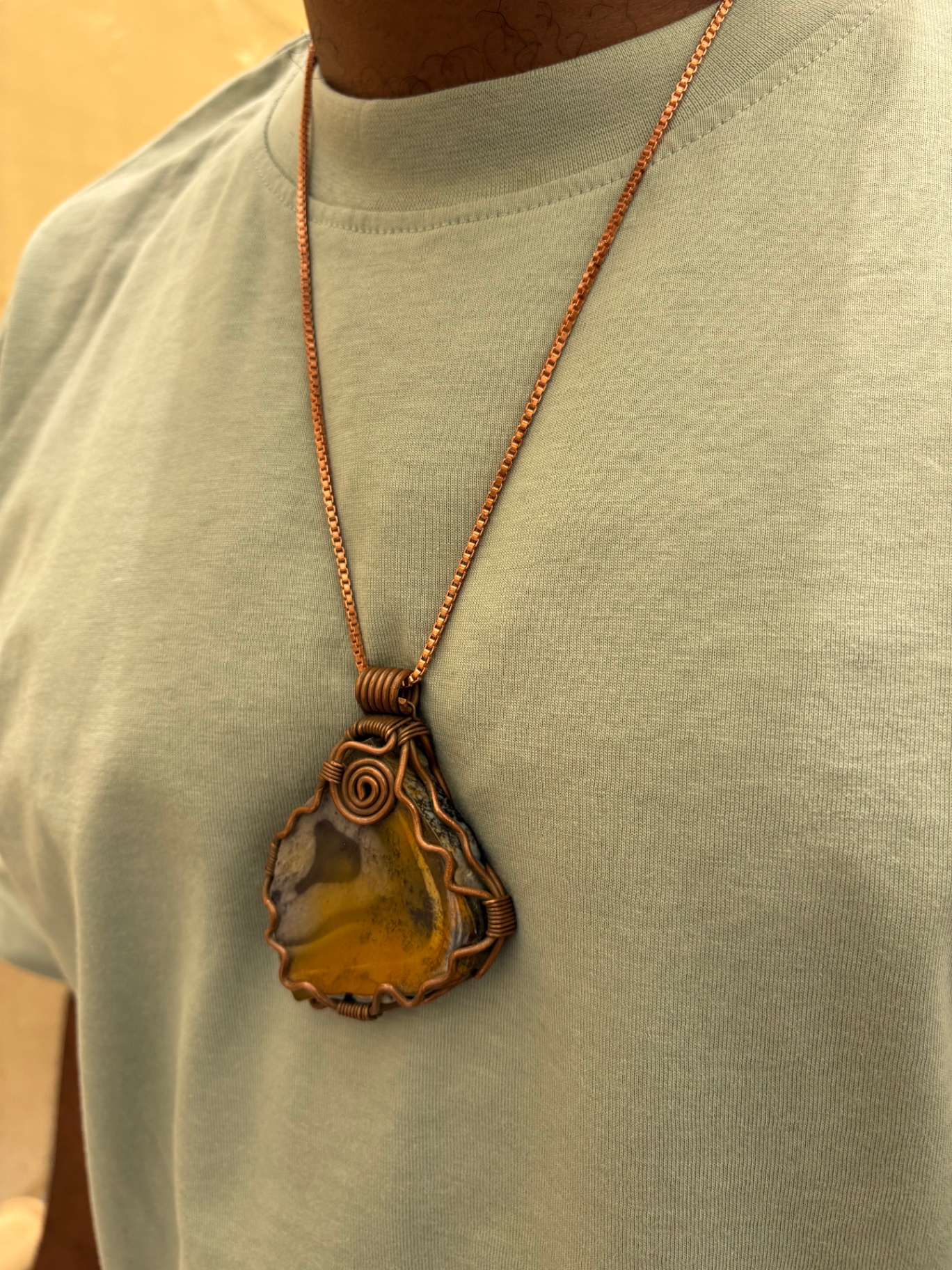 Ocean Jasper in Copper — Amber & Smoke — view 3 of 3