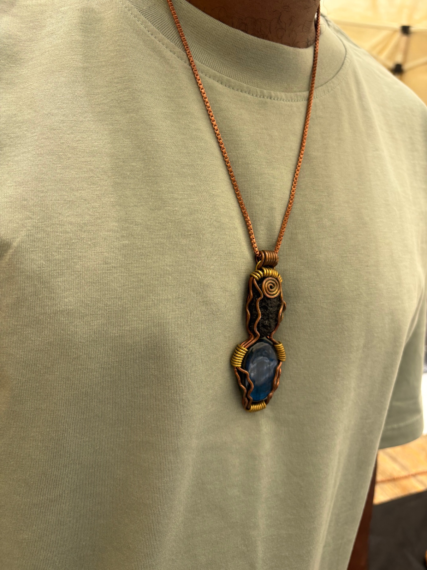 Labradorite & Black Tektite Duo — view 3 of 3
