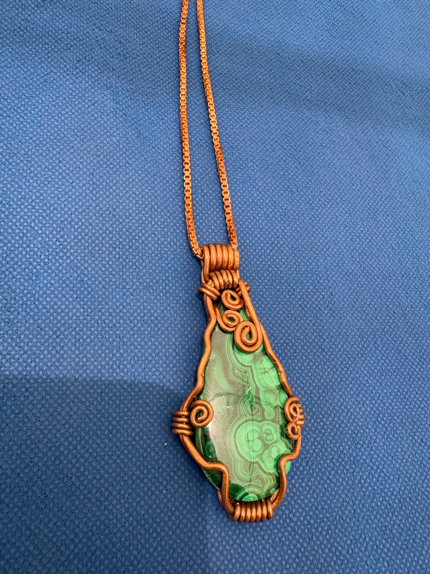 Malachite with Copper Swirls — view 1 of 4
